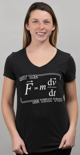 Miniatura 7 de May The (F=m*dv/dt) Be with You Camiseta divertida de ciencia de la física para mujer