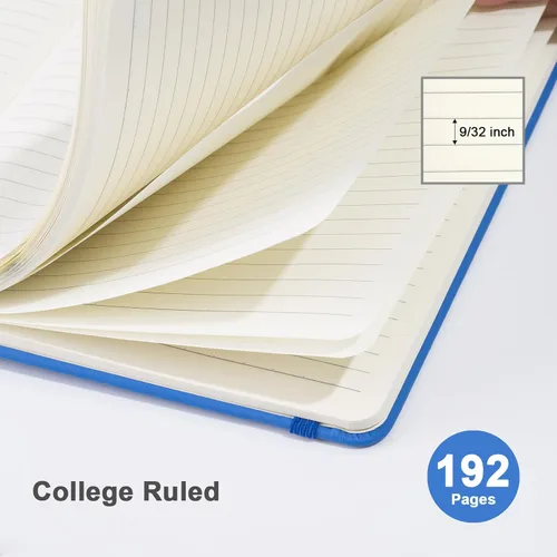 Miniatura 3 de ViVin Cuadernos rayados para trabajo, 192 páginas, tamaño mediano de 5.5 x 8.3 pulgadas, con rayas universitarias, cuadernos A5 de tapa dura