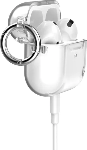 Miniatura 4 de Speck Productos Presidio Clear - Funda para Airpods Pro de 2ª/1ª generación, transparente/plateado brillante