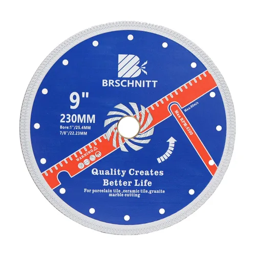 Miniatura 20 de Hoja de sierra de porcelana de diamante superfina con dientes en X, 2 piezas de 3 pulgadas (2.953 in) x eje de 3/8 pulgadas (0.394 in), disco