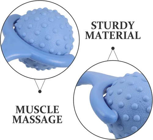 Miniatura 3 de Masajeador de rodillo de mano con estimulación de punto de acupuntura para relajación muscular de cuerpo completo, barra de masaje portátil de yoga