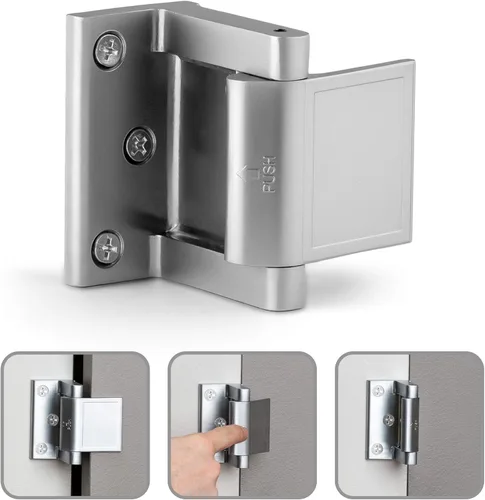 Miniatura 4 de Berlin Modisch Cerradura de puerta Reforzador de privacidad para puertas batientes, resistencia extra alta, cerradura de seguridad para puerta