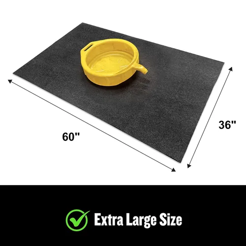 Miniatura 6 de FlashDry - Tapete para derrames de aceite, 36 x 60 pulgadas, paquete de 2, tapetes de garaje, absorbe líquidos, tamaño personalizable, uso dentro