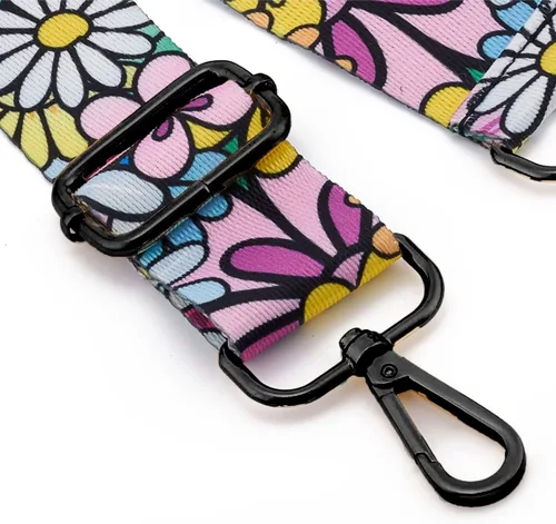 Miniatura 45 de ZOOEASS Hebillas de níquel Correa ancha para el hombro ajustable de repuesto para cinturón de pistola, hebilla de guitarra estilo bandolera