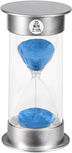 Miniatura 42 de Temporizador de arena de 1 minuto, reloj de arena de plástico de 1 minuto, reloj de arena pequeño de un minuto, temporizador de cristal de arena Azul