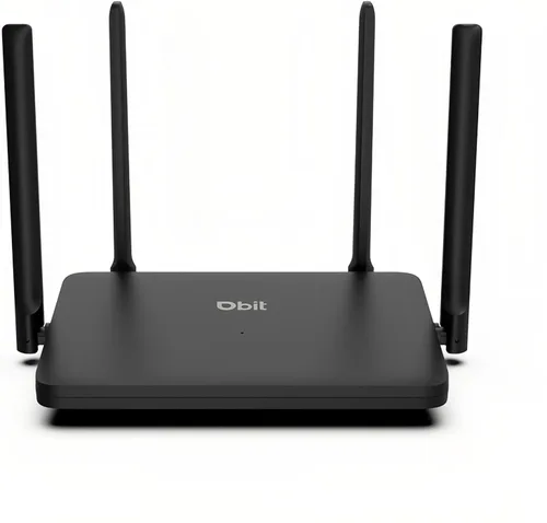 DBIT AX1800 Router WiFi 6 Router de Internet inalámbrico de doble banda, velocidad inalámbrica (hasta 1.8 Gbps) con 4 puertos Gigabit Ethernet,