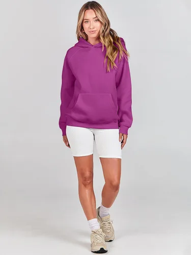 Miniatura 121 de ANRABESS - Sudaderas con capucha para mujer, sobre talla, de vellón de manga larga, modelo de 2024, para otoño