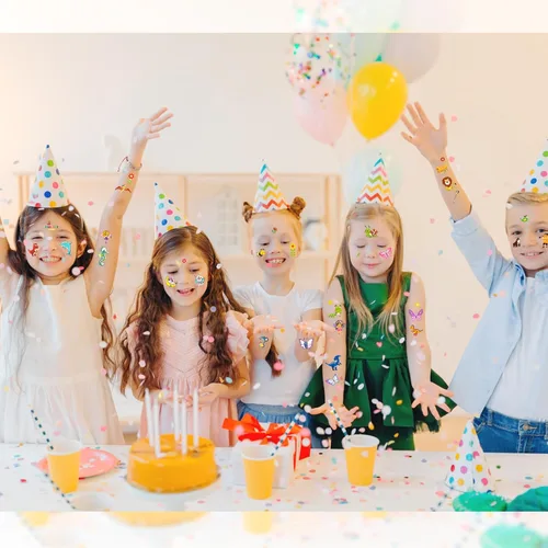 Miniatura 5 de Habett Tatuajes temporales luminosos para niños, más de 200 estilos mixtos de tatuajes temporales, juego de calcomanías para niñas y niños