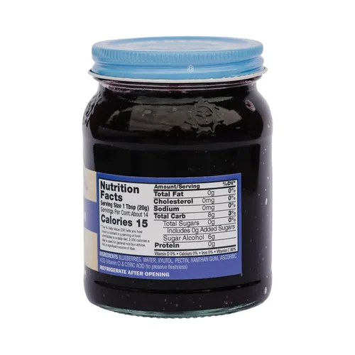 Miniatura 3 de Nature's Hollow Mermelada de arándanos: mermelada y conservas sin azúcar, baja en calorías, sin OMG, mermelada cetogénica, vegana, sin gluten y apta