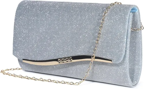 Miniatura 10 de UBAYMAX - Bolsos de noche, clutch, carteras para mujer, damas, niñas, bolsos cruzados, bolsa de hombro, para boda, graduación, fiesta, compromiso