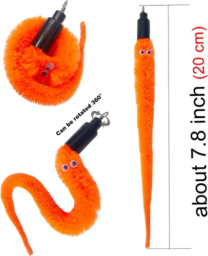 Miniatura 4 de Recambios de gusano de juguete para gatos, 24 piezas interactivas para gatos de interior 24 piezas de recambios de gusanos