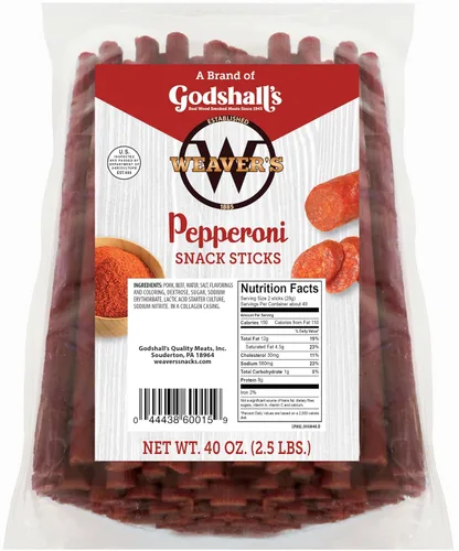 Miniatura 12 de Weaver's Palitos Habanero (80 palitos picantes de carne de res y pollo de 7 pulgadas por bolsa de 40 onzas)