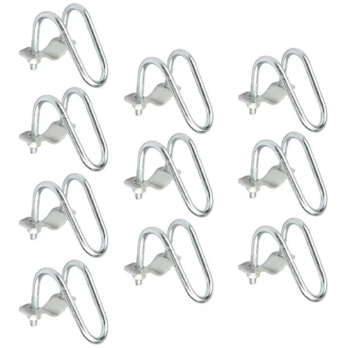 Abrazadera de tubo de conector cruzado para tubo redondo de 1-1/4 pulgadas (1.25 pulgadas de diámetro), abrazadera de conducto cruzado para