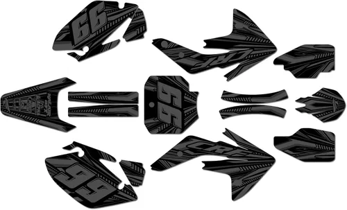 Miniatura 12 de Kit de gráficos Kalair GFX para Honda CRF150R (2007-2023) Serie PRIME Azul 09 Mil - Kit de calcomanías y adhesivos de gráficos personalizados