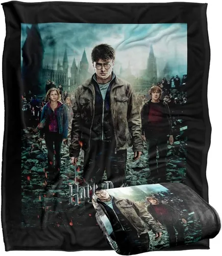 Miniatura 9 de Harry Potter - Póster de las Reliquias de la Muerte Parte 2, manta supersuave de tacto sedoso, 36 x 58 pulgadas