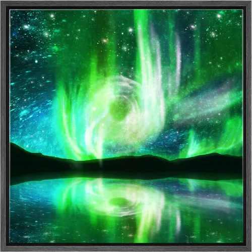 Miniatura 61 de Lienzo decorativo con diseño de un hermoso paisaje, para la decoración del hogar, The Cosmic Cloud, 12" x 12