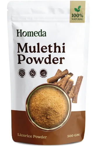 Miniatura 8 de Polvo orgánico de raíz de regaliz (3.5 oz - 100 g), polvo de mulethi orgánico para cara, extracto orgánico puro de Regaliz Raiz para la piel