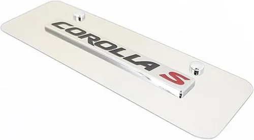 Miniatura 2 de Au-TOMOTIVE GOLD INC. Placa de matrícula con licencia oficial para Toyota Corolla S (cromado)
