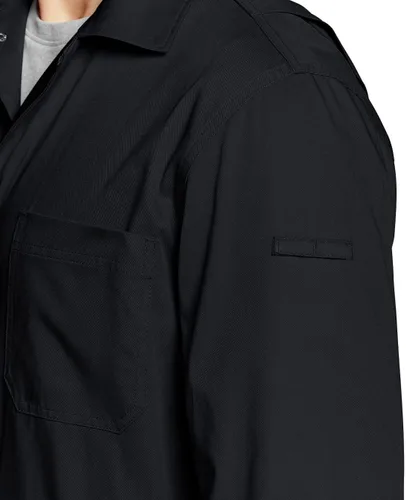 Miniatura 6 de CQR - Overol para hombre con manga corta, cremallera frontal, múltiples bolsillos, resistente a las manchas y a las arrugas