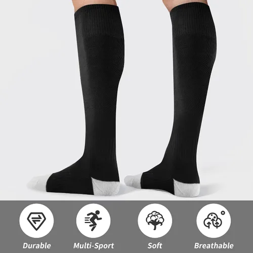 Miniatura 2 de GRAPMKTG 3 pares de calcetines de fútbol de fútbol para jóvenes, calcetines de béisbol y sóftbol para mujeres y hombres y niñas
