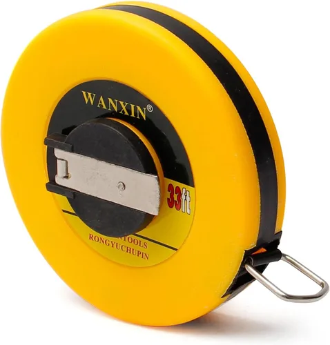 Utoolmart 10M Cinta métrica doble cara métrica fibra de vidrio métrica carrete rollo herramienta de medición 1 unids