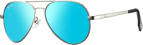 Miniatura 2 de Pro Acme Gafas de sol polarizadas pequeñas de aviador para niños y jóvenes de 3 a 18 años con dos tamaños 1.969 in 2.047 in