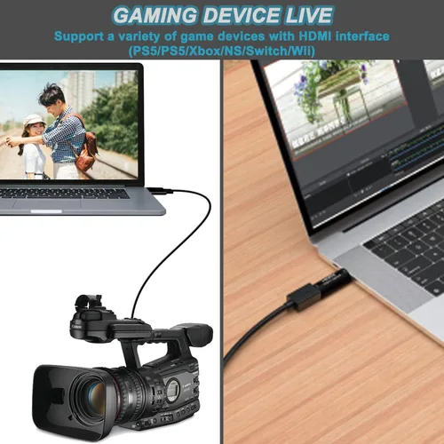 Miniatura 6 de Tarjeta de captura de video 4K HDMI a USB 3.0 1080P 60FPS Cam Link Tarjeta de captura de juegos Adaptador de tarjeta de captura de pantalla