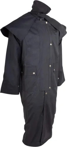 Miniatura 7 de Chaqueta negra de The OILSKIN DROVER DUSTER WESTERN AUSTRALIAN EXTERIOR RESISTENTE RESISTENTE CALIENTE