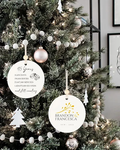 Miniatura 3 de Nombres personalizados, regalos de aniversario de zafiro de 45 años para marido y esposa, regalos de aniversario de boda 45 para pareja o padres