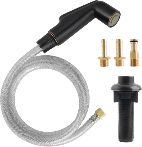 Miniatura 10 de Hygie Rinse Accesorio de pulverización universal para fregadero de cocina, cabezal rociador lateral para fregadero de cocina, compatible con Delta