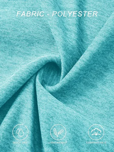 Miniatura 6 de TACVASEN Camisetas de manga corta para mujer, ligeras, de secado rápido, para senderismo, para exteriores