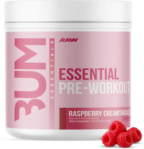 Miniatura 15 de RAW Essential - Polvo preentrenamiento (naranja) - Suplemento deportivo de Chris Bumstead para hombres y mujeres - Polvo energético preentrenamiento