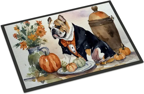 Miniatura 12 de Caroline's Treasures DAC1720MAT Affenpinscher - Tapete de otoño para cocina, con calabazas, 18 x 27 pulgadas, tapete para puerta delantera