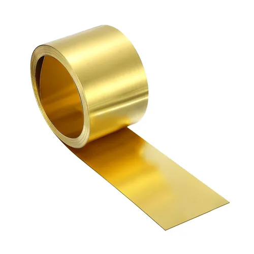 Miniatura 26 de uxcell Rollo de lámina de latón, 40 x 2 x 0.016 pulgadas, rollo de lámina de latón intermitente de metal para manualidades, reparaciones