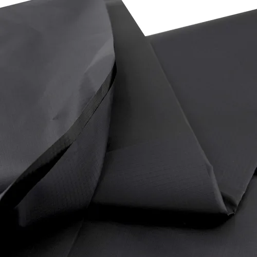 Rose Flavor Tela impermeable de nailon Ribstop de 1.7 onzas 70D 58 pulgadas por 1 yarda (negro)