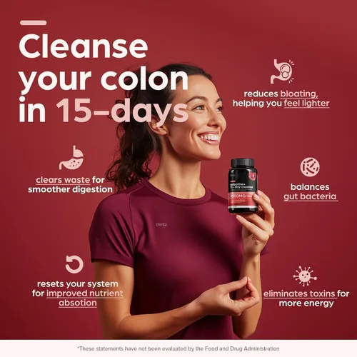 Miniatura 2 de Limpieza cetogénica avanzada de colon con berberina 1500 mg – 15 días de desintoxicación de parásitos para hombres y mujeres – Fórmula extra fuerte