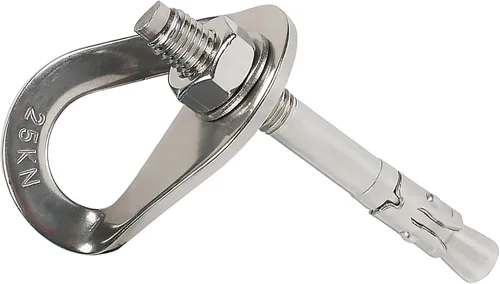Miniatura 14 de Pernos de escalada de 25 kN anclajes de acero inoxidable para escalada perno de anclaje Perno de expansión resistente, Piton Tiedown para escalada