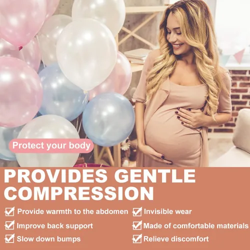 Miniatura 9 de SIYWINA Cinturón de maternidad Cinturón de apoyo para embarazo, banda de apoyo abdominal, correa de apoyo abdominal para el vientre y la espalda