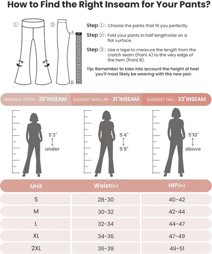 Miniatura 6 de G4Free Pantalones con forro polar para mujer, pantalones deportivos de pierna ancha, pantalones de yoga con bolsillos, holgados para invierno 2023