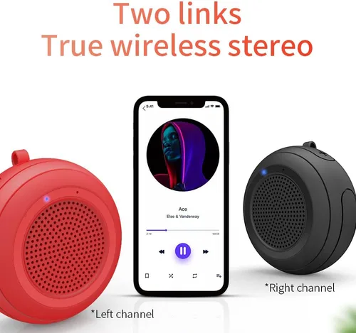Miniatura 6 de CYBORIS Pequeño altavoz Bluetooth flotante – IPX7 impermeable, a prueba de golpes y portátil, mini altavoz inalámbrico para exteriores con micrófono