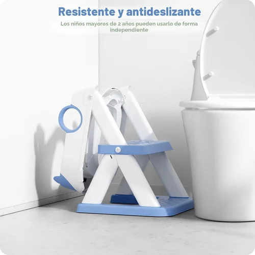 Miniatura 7 de Asiento de Entrenamiento de Baño, Asiento de Inodoro Mejorado para Niños y Niñas, Asiento de Entrenamiento de Baño 2 en 1 para Niños, Asiento