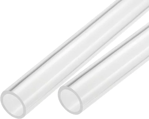 Miniatura 9 de MECCANIXITY Tubo acrílico transparente rígido redondo 18mm (0.7") ID 0.866 in (7/8") OD 14" para lámparas y linternas, sistema de refrigeración por