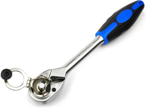 Ascend Tools Trinquete de rueda fácil, unidad de 1/2 pulgada, acción de trinquete de 72 dientes, cabezal de liberación rápida, rotador, giratorio,