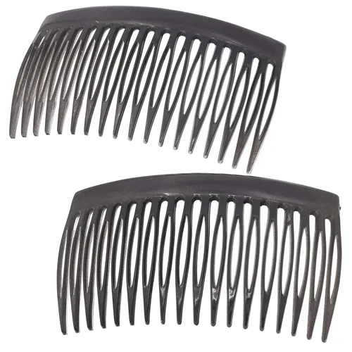 Miniatura 11 de Camila Paris CP3109 - Peine lateral francés para el cabello, pequeño, curvado, beige, con torsión francesa, decorativo, pinzas de sujeción fuerte