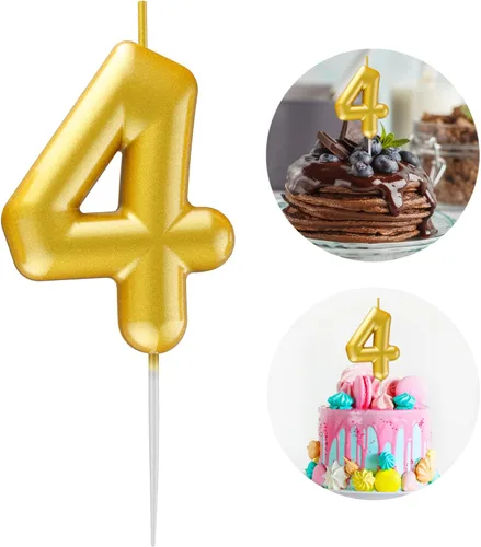 Miniatura 55 de Velas número 2 arcoíris con número 3D de feliz cumpleaños para decoración de fiesta de pastel de cumpleaños, suministros de celebración