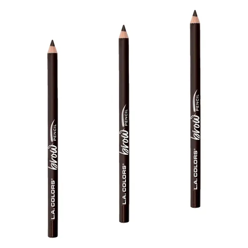 Miniatura 10 de L.A. COLORS Lápiz de cejas On Point, negro suave CBP398 2-Negro suave