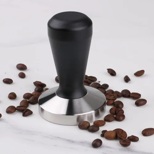 Miniatura 9 de Prensa de grano de café de acero inoxidable con base de café expreso barista de 2.087 in