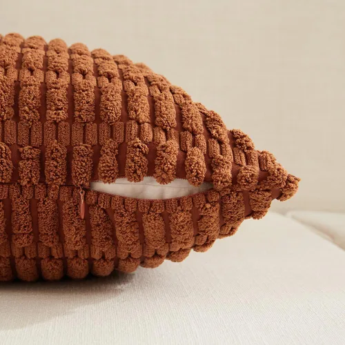 Miniatura 146 de Fancy Homi - Paquete de 2 fundas de almohada decorativas de color taupe de 22 x 22 pulgadas para sala de estar, sofá, cama, estilo rústico, bohemio