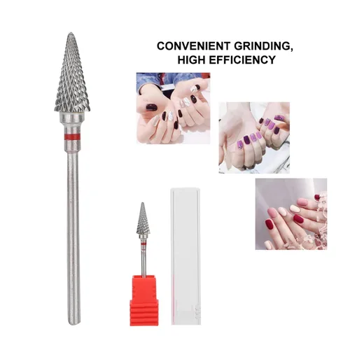 Miniatura 5 de Broca de uñas para uñas, broca de cutícula de cono para uñas, uñas en casa, salón []