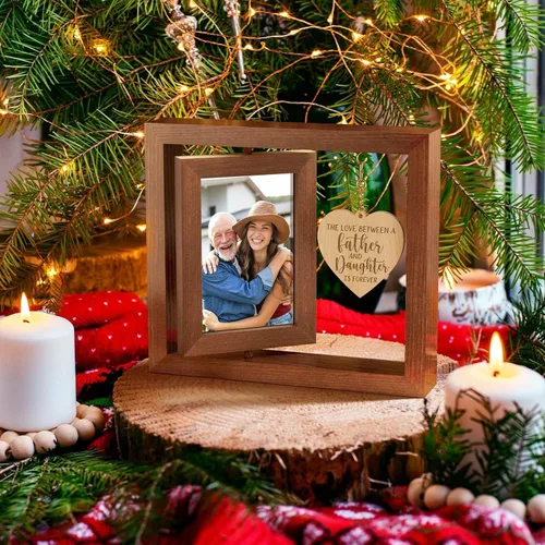 Miniatura 6 de Tiblue Regalos de Navidad para papá de hija, hijo, niños, mejores regalos para papá, papá, padre, marco de foto 4x6, regalo de Navidad para suegro